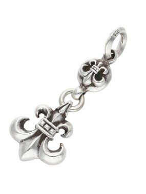 Chrome Hearts BS Fleur 1 Ball BS Charm Silver Necklace Top